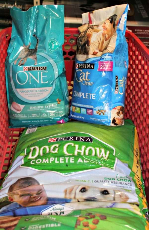 Purina Pet Food in cart at Tractor Supply Co