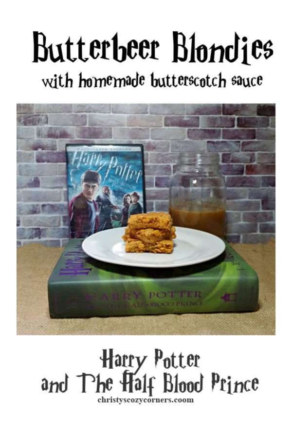 Butterbeer Blondies Recipe Harry Potter and The Half-Blood Prince