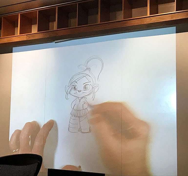 Drawing Vanellope Von Schweetz with Mark Henn