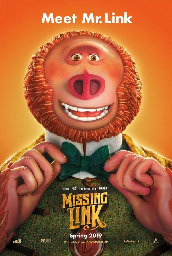 Missing Link Movie in Theaters April 12