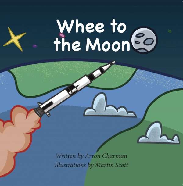 Whee to the Moon Children's Book Cover