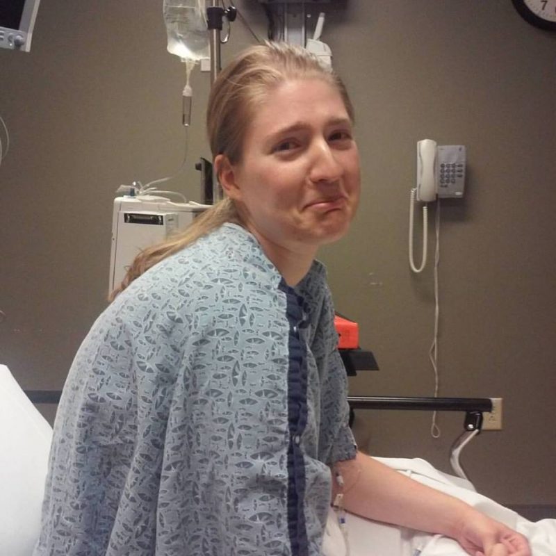 In the emergency room with appendicitis, not a pulled muscle.