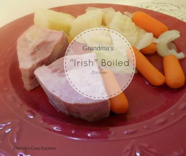 irish boiled dinner with ham