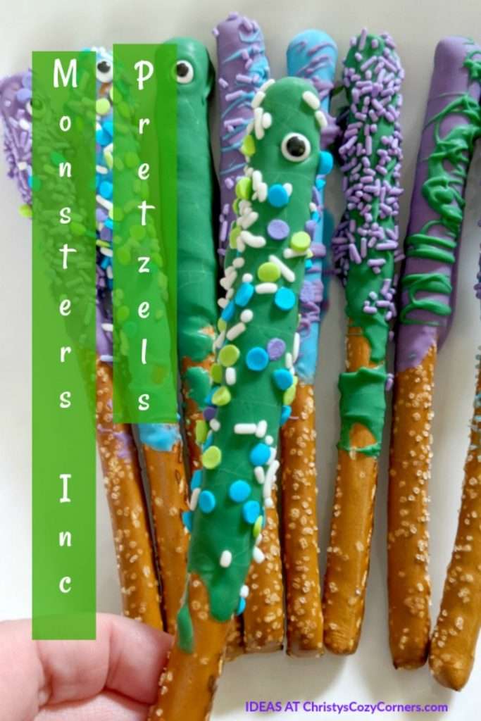 Have a Monsters, Inc. Party with These Monster Pretzel Rods