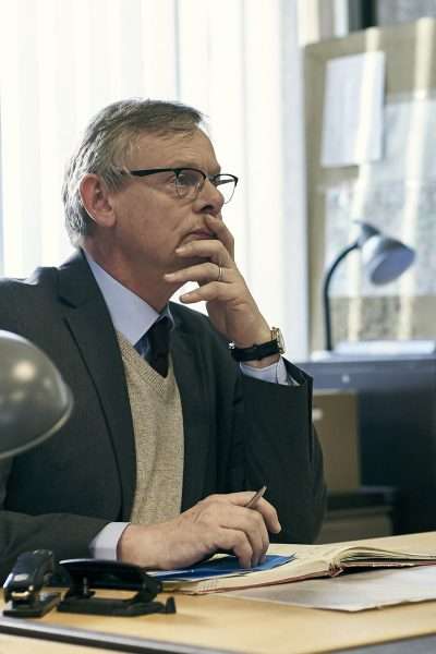 Martin Clunes as DCI Colin Sutton in Manhunt, one of the best international series on Acorn TV.